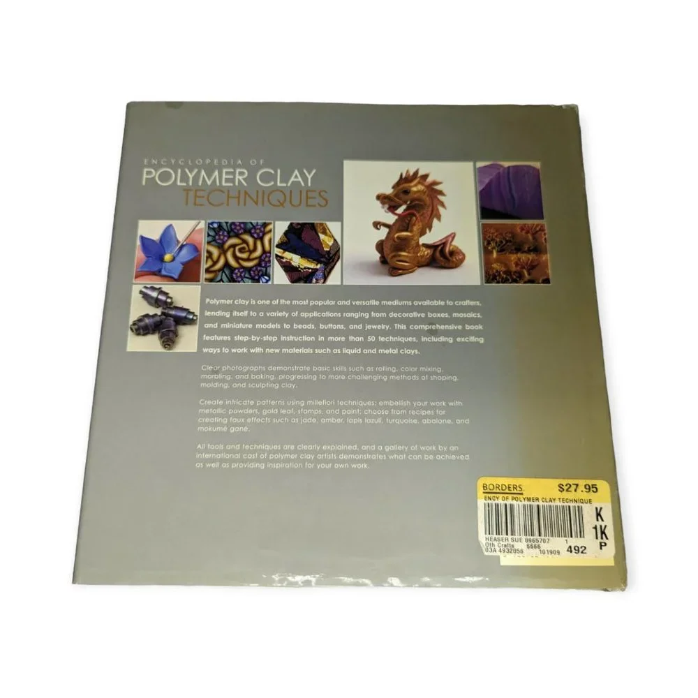 Encyclopedia of Polymer Clay Techniques Hard Cover Book